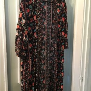 Flower boho kimono shawl